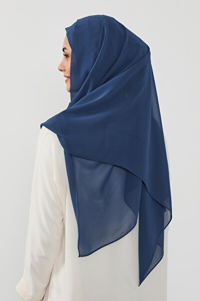 Aisha's Design Πρακτικό σάλι από σιφόν, PS-49, Ινδίγκο