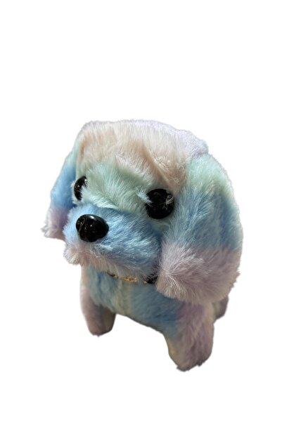 Prlk toys Renkli pilli tasmalı yürüyen köpek
