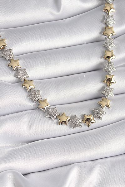 Skygo Brass Mix Color Zircon Stone Star Model Vip Exclusive Series Women's Necklace - Tj-Bko9544