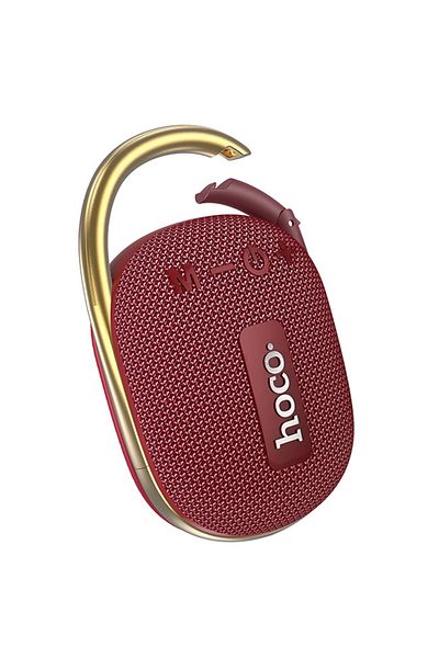 REDz Accessories Portable Bluetooth Speaker, Hoco Hc17, 500mah Capacity, 2 Hours Battery Life, Carabiner, Cherry