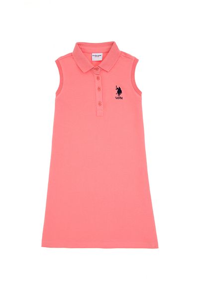 U.S. Polo Assn. Girl's Pink Knitted Dress 50306052-Vr041