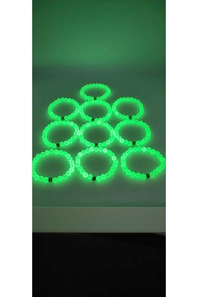Lio20 Phosphorescent Cat's Eye 10-Piece Bracelet-Glow in the Dark-Loving Friend Combination Gift Accessory