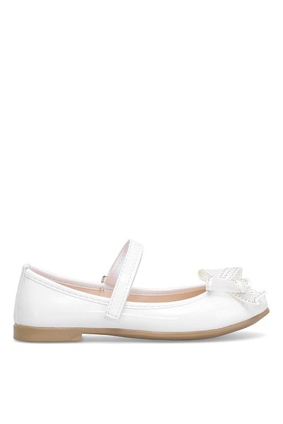 Ayakkabı Fuarı Elit HY-F-10003-25Y Filet Fata Balerina Albă