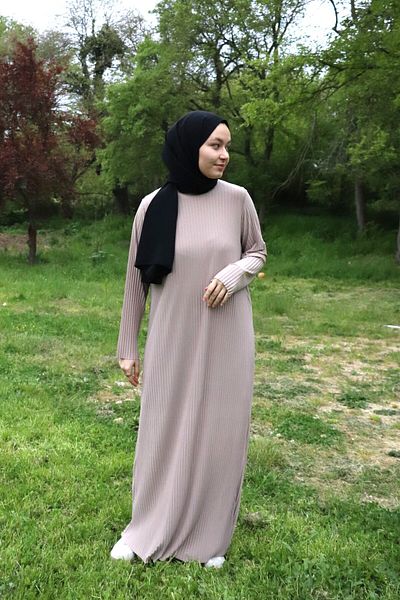 ilmek 25013 Women's Pleated Dress up and Out Savior Dress Mink