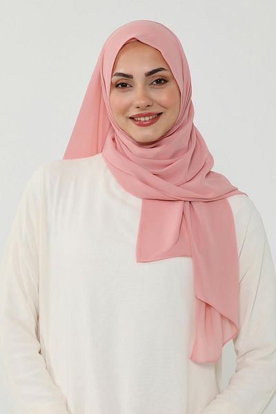Aisha's Design شال شيفون عملي مع نسيج داخلي من القطن الممشط، PS-51