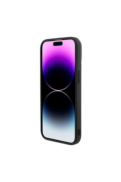 Guess Carcasă pentru iPhone 15 Pro, Logo Disco Metal, Guess, Negru