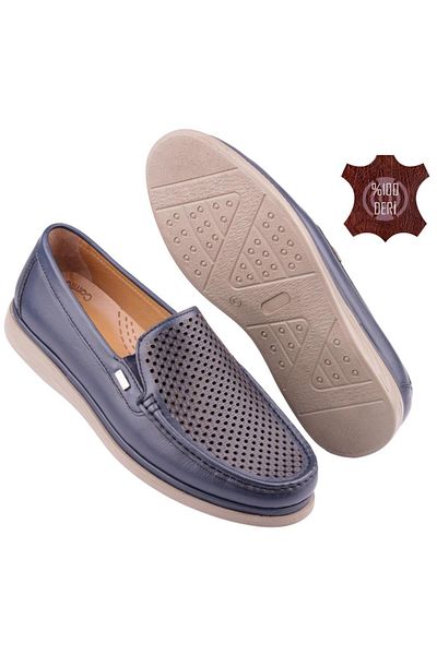 DETECTOR Genuine Leather Orthopedic Lightweight Soft Perforated Men's Shoes