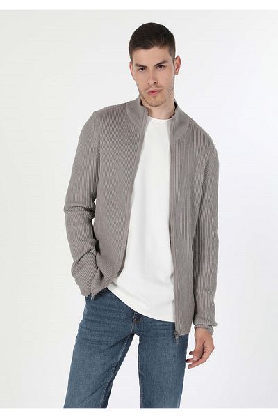 Colin's Slim Fit Men's Gray Cardigan