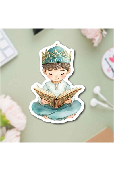 MuslimWalk Avf – Kur’an Okuyorum Erkek – Folyo Tekli Sticker #T15