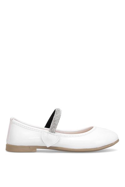 Ayakkabı Fuarı Elit HY-P-10005-25Y Botine Fete Balerina Albă