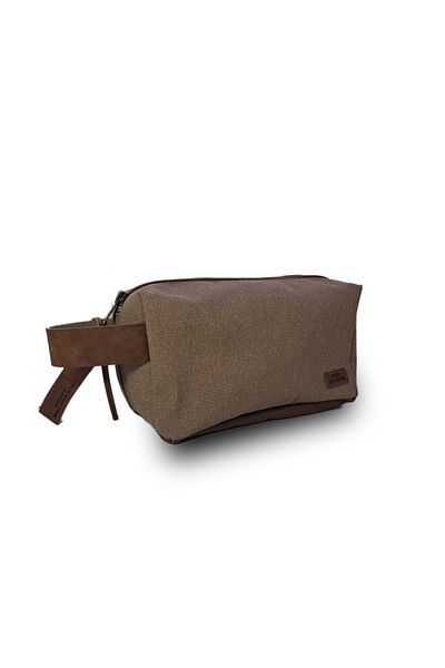 Old Cotton S-Hand Bag Brown Handbag Wallet