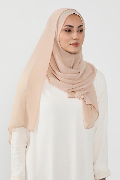 Aisha's Design Practical Chiffon Shawl,Ps-49,Light Mink
