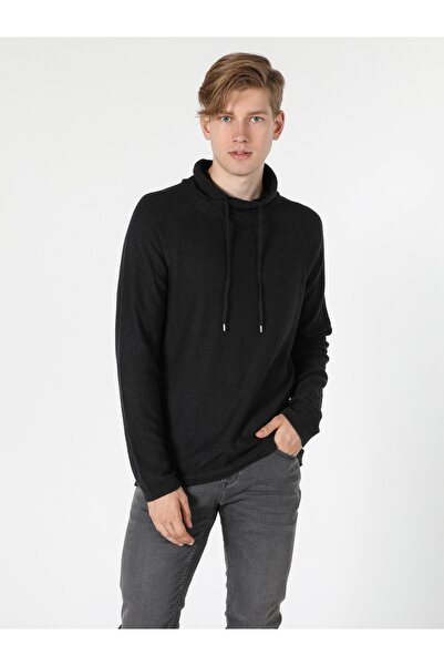 Colin's Regular Fit Sal Yaka Erkek Antrasit Kazak