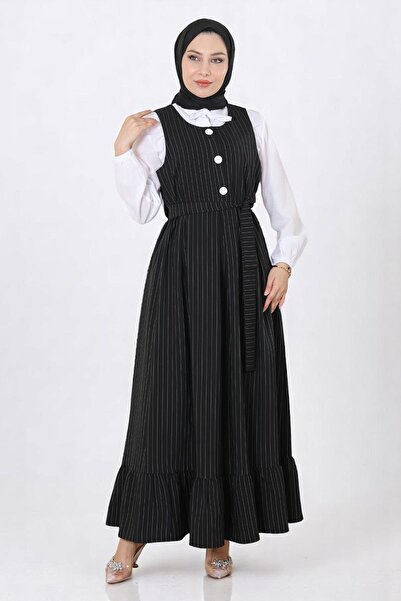 Missvalle Set jile cu fustă plisată și curea neagră 19221