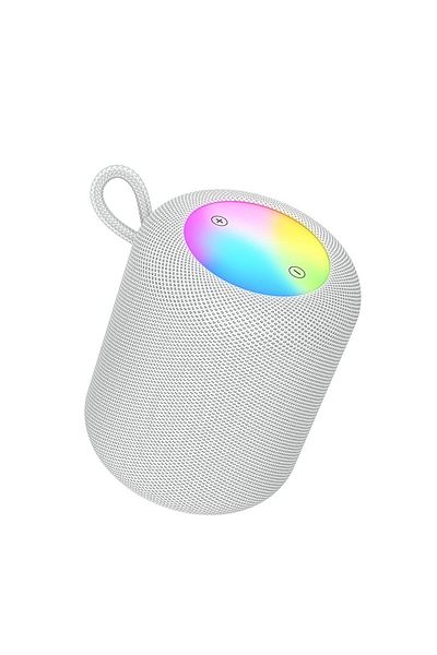 REDz Accessories Portable Speaker with RGB Lighting, Hoco HC30, Bluetooth 5.4, Power 5W, Gray