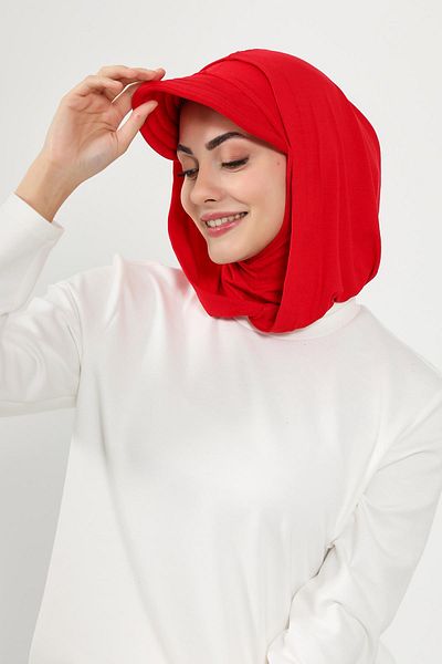 Aisha's Design غطاء رأس نسائي من القطن الممشط مع حاجب وكونسيلر، B-88P
