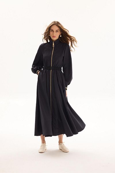 Missemramiss 4828 Shiny Zipper Dress