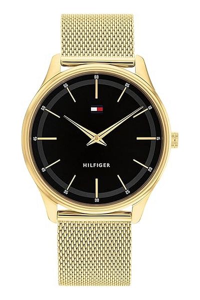 Tommy Hilfiger Men’s Analogue Quartz Watch with Stainless Steel Case and Mesh Bracelet
