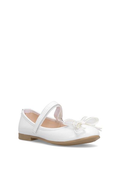 Ayakkabı Fuarı Elit HY-F-10003-25Y Filet Fata Balerina Albă