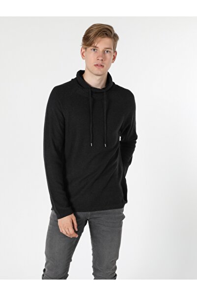 Colin's Regular Fit Sal Yaka Erkek Antrasit Kazak
