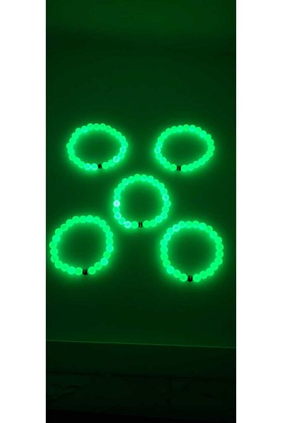 Lio20 Phosphorescent Cat's Eye 5-Piece Bracelet-Glow in the Dark-Loving Friend Family Combination Gift Accessory
