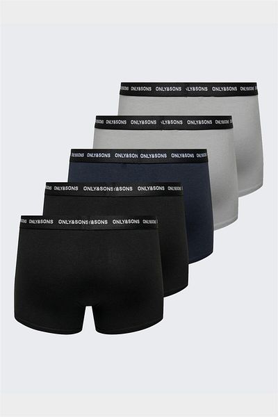 Only & Sons Onskasper Color Trunks 5-Pack Men's Black 5-Pack Boxers - 22024536