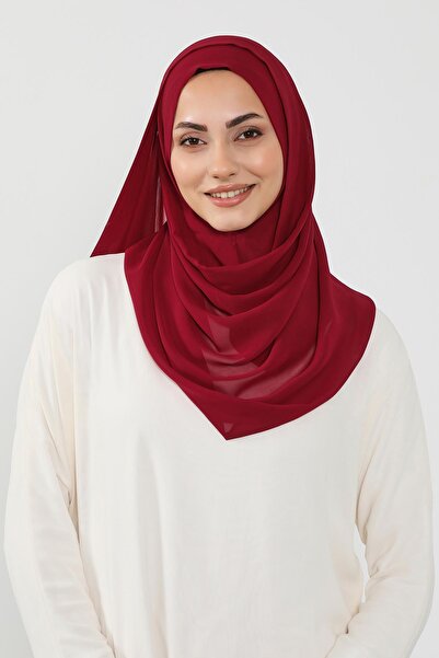 Aisha's Design Πρακτικό σάλι από σιφόν, PS-49, μπορντό