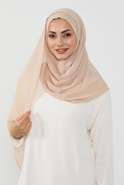 Aisha's Design Practical Chiffon Shawl,Ps-49,Light Mink