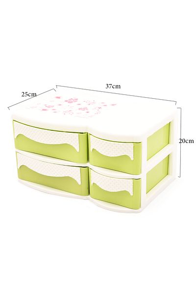 Generic منظم ادوات مائدة 4 ادراج بلاستيك
