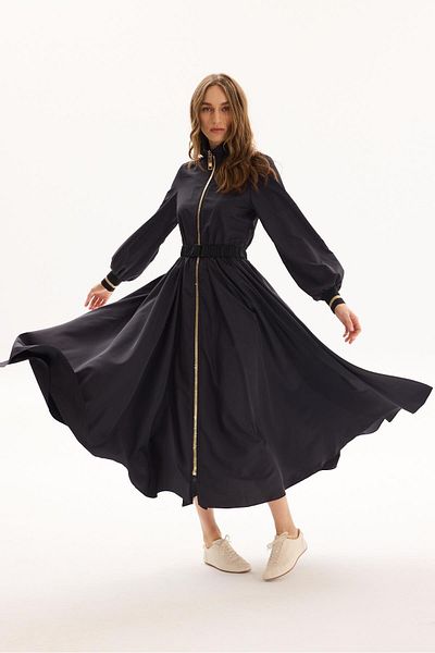 Missemramiss 4828 Shiny Zipper Dress
