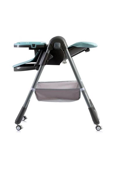 U-Grow Height-adjustable dining chair, 4-position adjustable backrest, foldable, blue,
