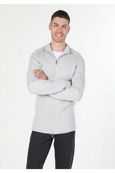 Colin's Slim Fit Men's Gray Cardigan