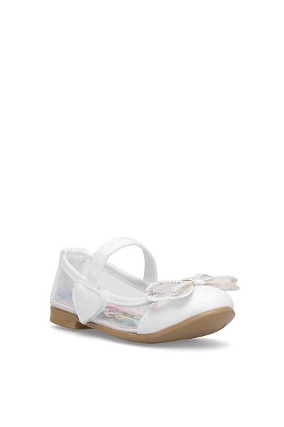 Ayakkabı Fuarı Elite HY-P-2004-25Y Botine Fete Balerina Albă