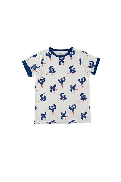 "Sporty" Organik Pamuk Tshirt - Lacivert