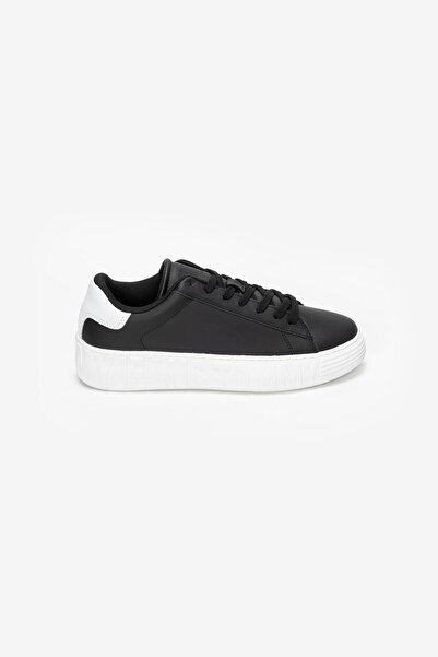 Tommy Hilfiger Black Men's Sneakers TOMMY JEANS LEATHER OUTSOLE