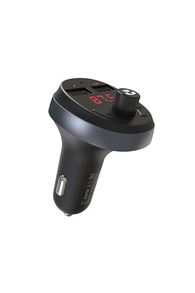 REDz Accessories Car Charger With Fm Modulator, Bluetooth, Fast Charge, 2x Usb, Hoco E41