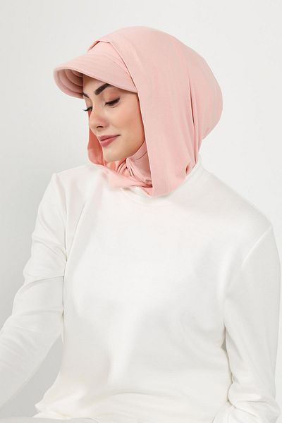 Aisha's Design Combed Cotton Women's Ready Bonnet with Visor and Concealer, B-88P