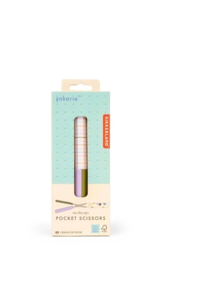 Kikkerland مقص محمول ملون للجيب من Inkerie