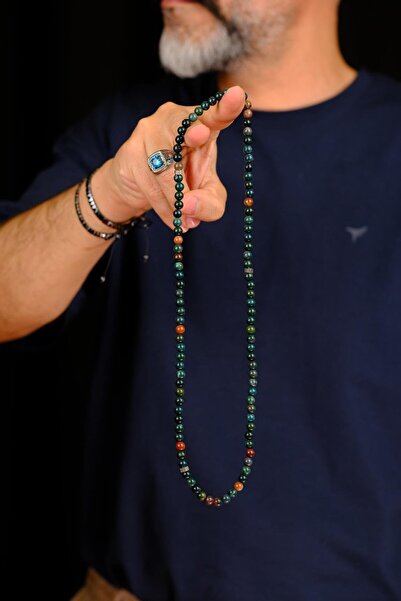 dergah tesbih 99 Blood Stone Bracelet Prayer Rosary (Necklace - Bracelet - Rosary)