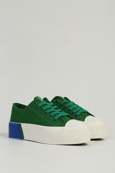 Benetton Πράσινα γυναικεία αθλητικά παπούτσια BN-30941