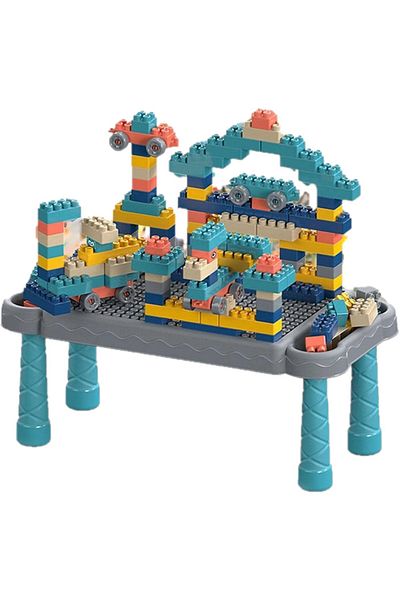 Generic Building Blocks And Table Set For Kids 3 Years 88 Pieces