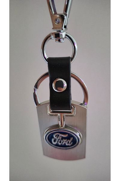 Land of Souvenir Car Metal Leather Keychain