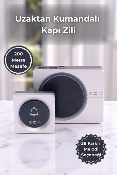 ACK Kablosuz Uzaktan Kumandalı Kapı Zili