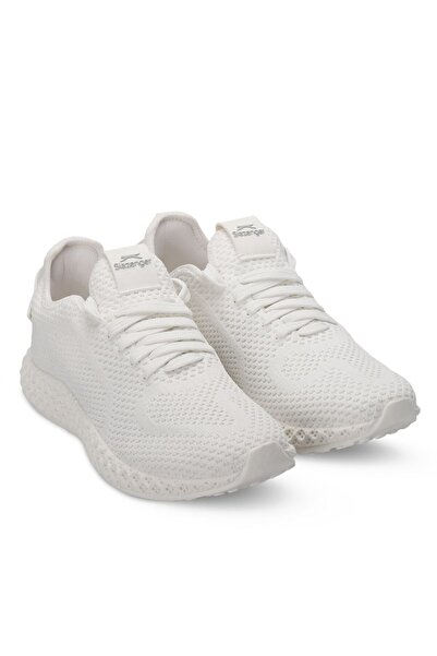 Slazenger حذاء رياضي كاجوال برباط ومفصل، حذاء رياضي أبيض