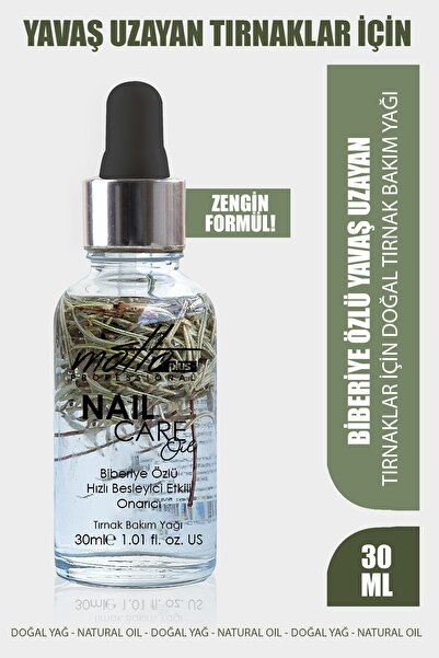 Motto Plus Professional Yavaş Uzayan Tırnaklar Için Biberiye Özlü Doğal Tırna...