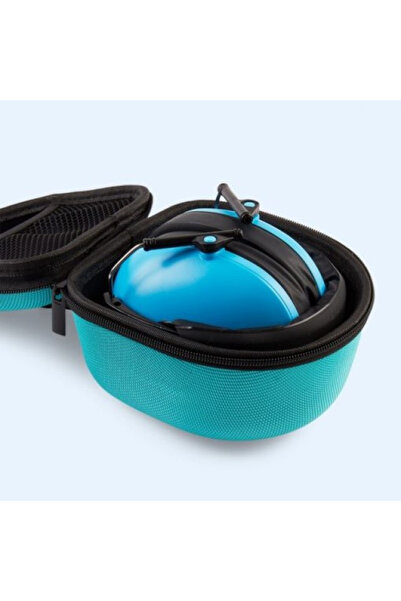 Banz Protective case for earmuffs for children 3-10 years old – hard EVA, strap included, Turquoise