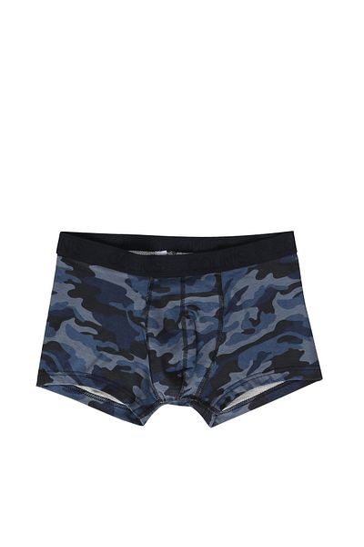 Colin's Boxer pentru bărbați cu imprimeu modern, albastru bleumarin