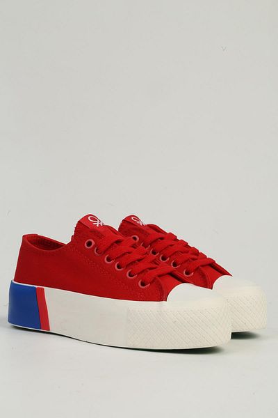 Benetton Red Women's Sports Shoes Bn-30941