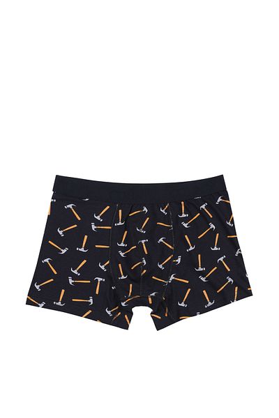 Colin's Boxer pentru bărbați cu imprimeu modern, albastru bleumarin
