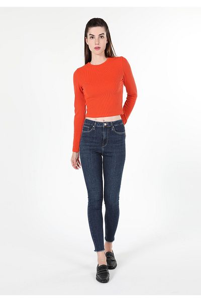 Colin's Skinny Fit High Waist Straight Leg Women's Black Jean Trousers